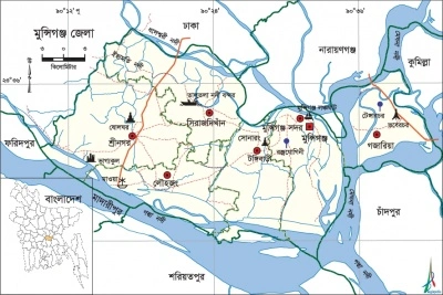 Munshiganj District Map
